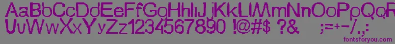 Szionka Font – Purple Fonts on Gray Background