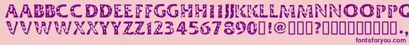 Dimeh Font – Purple Fonts on Pink Background