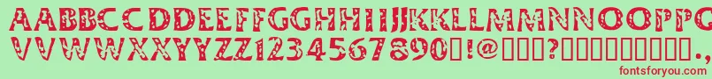 Dimeh Font – Red Fonts on Green Background