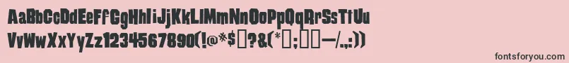 Damag ffy Font – Black Fonts on Pink Background