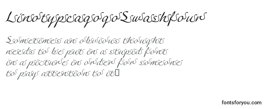 Шрифт LinotypeagogoSwashfour