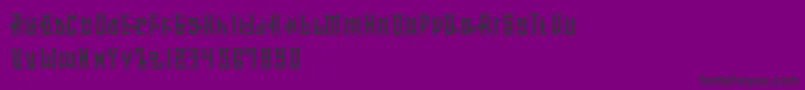 MuclageType Font – Black Fonts on Purple Background