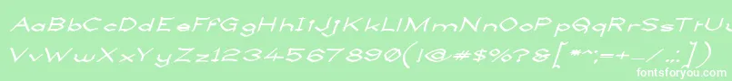 LlynfyrchFwyrrdynnSemibold Font – White Fonts on Green Background