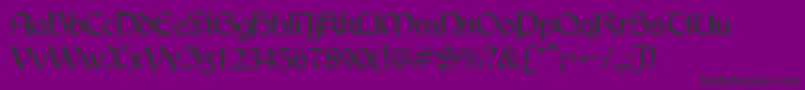 Jarrow Font – Black Fonts on Purple Background