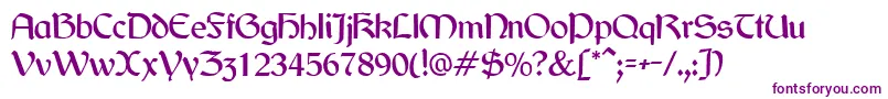 Jarrow Font – Purple Fonts on White Background