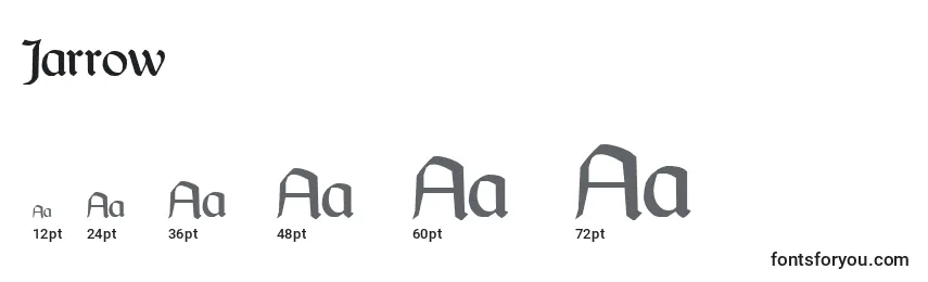 Jarrow Font Sizes