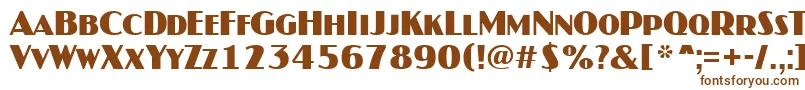 JaspercapsBold Font – Brown Fonts on White Background