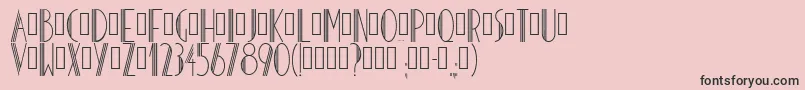 Hoteldesarts1929 Font – Black Fonts on Pink Background