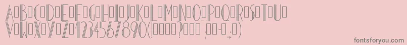 Hoteldesarts1929 Font – Gray Fonts on Pink Background