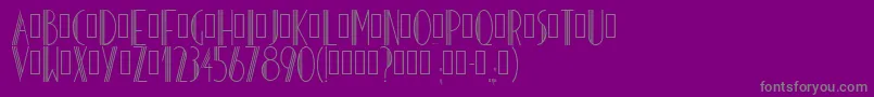 Hoteldesarts1929 Font – Gray Fonts on Purple Background