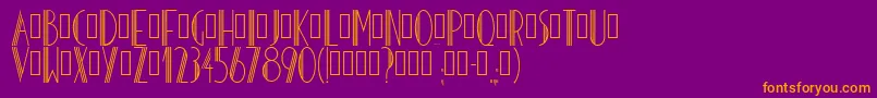 Hoteldesarts1929 Font – Orange Fonts on Purple Background