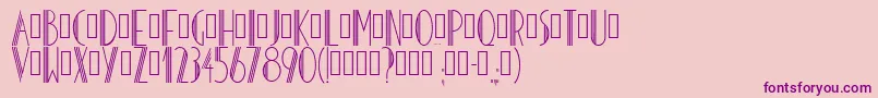 Hoteldesarts1929 Font – Purple Fonts on Pink Background