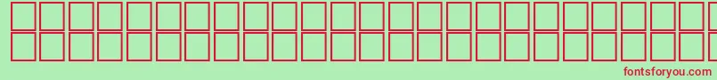 AlHosamOutline Font – Red Fonts on Green Background
