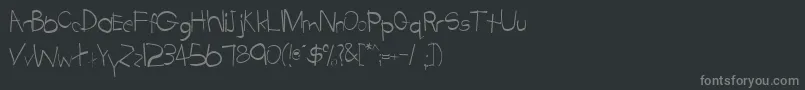 Czcionka TabathaRegular – szare czcionki na czarnym tle
