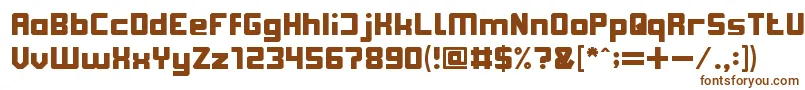 Шрифт SubUrbanCity – коричневые шрифты на белом фоне