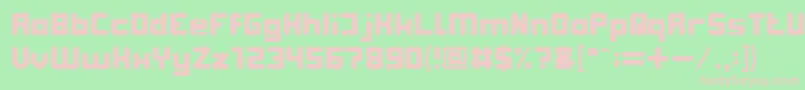 SubUrbanCity Font – Pink Fonts on Green Background