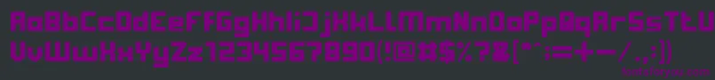 Шрифт SubUrbanCity – фиолетовые шрифты на чёрном фоне