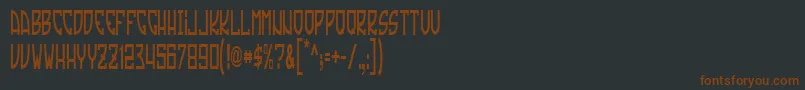 Подробнее о шрифте TradizioneSlim Шрифт TradizioneSlim – коричневые шрифты на чёрном фоне