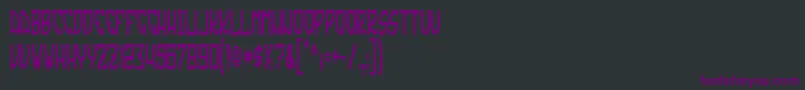 TradizioneSlim Font – Purple Fonts on Black Background