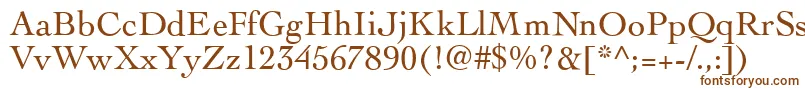 CockneyRegular Font – Brown Fonts on White Background