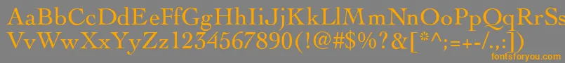 CockneyRegular Font – Orange Fonts on Gray Background
