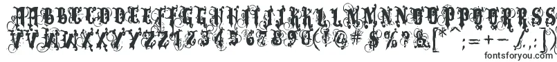 Шрифт Dominatrix – готические шрифты