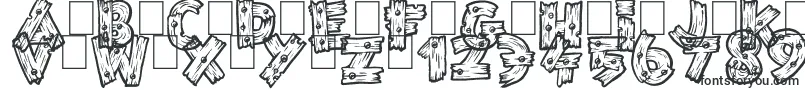 Шрифт WildTrails – деревянные шрифты