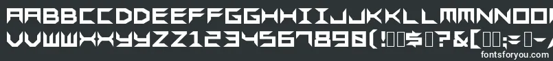 Шрифт Sharpsgf – белые шрифты
