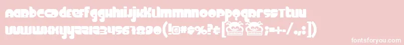 Fineo Font – White Fonts on Pink Background