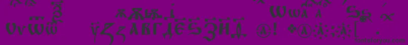 Fitachirchc Font – Black Fonts on Purple Background