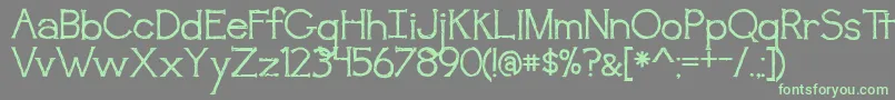 Awakening Font – Green Fonts on Gray Background