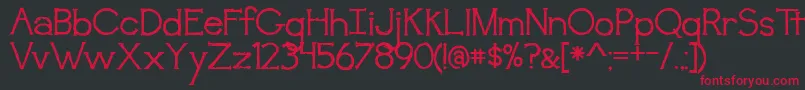 Awakening Font – Red Fonts on Black Background