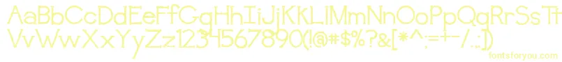 Awakening Font – Yellow Fonts