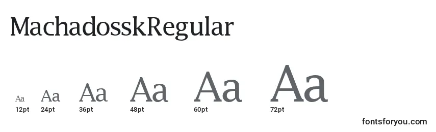 MachadosskRegular Font Sizes