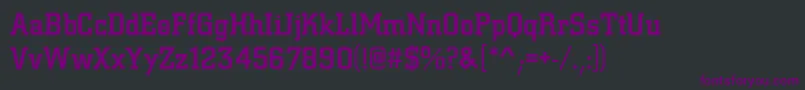 フォントCitydmed – 黒い背景に紫のフォント