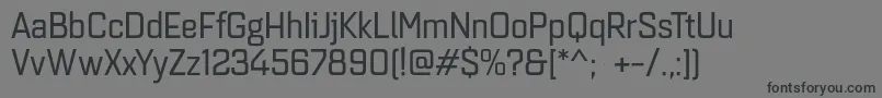 Шрифт Quarcanormregular – чёрные шрифты на сером фоне
