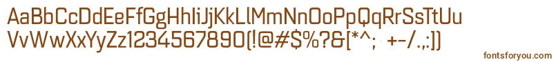 Quarcanormregular Font – Brown Fonts on White Background