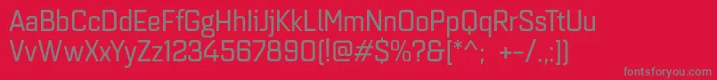 Quarcanormregular Font – Gray Fonts on Red Background