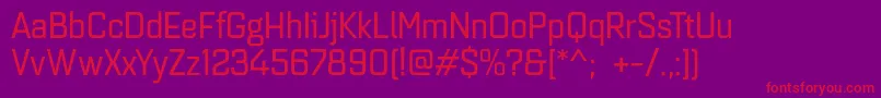fuente Quarcanormregular – Fuentes Rojas Sobre Fondo Morado