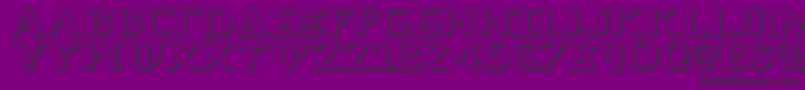Aegis13D Font – Black Fonts on Purple Background
