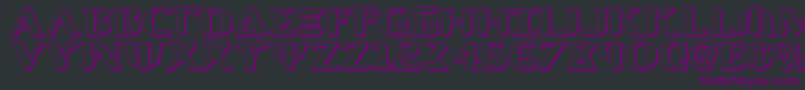Aegis13D Font – Purple Fonts on Black Background