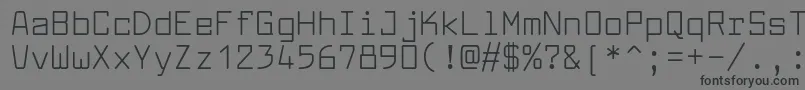 フォントLarabiefontRg – 黒い文字の灰色の背景