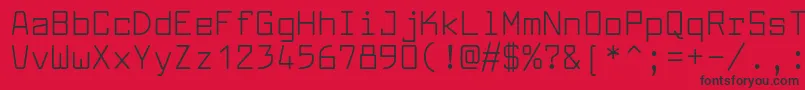 More about LarabiefontRg Font LarabiefontRg Font – Black Fonts on Red Background