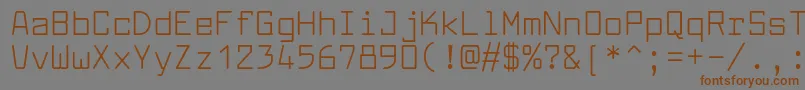 Шрифт LarabiefontRg – коричневые шрифты на сером фоне