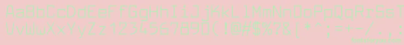 LarabiefontRg Font – Green Fonts on Pink Background