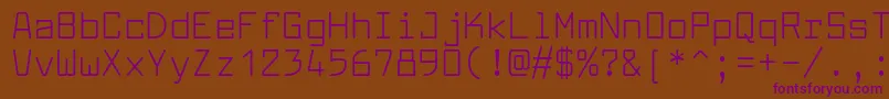 Шрифт LarabiefontRg – фиолетовые шрифты на коричневом фоне