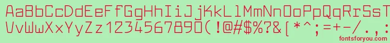 Шрифт LarabiefontRg – красные шрифты на зелёном фоне