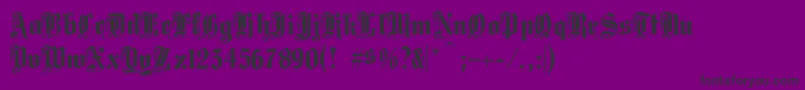 Middst Font – Black Fonts on Purple Background