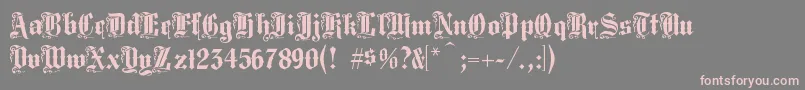 Middst Font – Pink Fonts on Gray Background