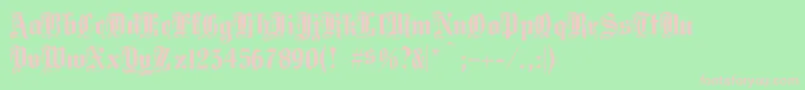 Middst Font – Pink Fonts on Green Background